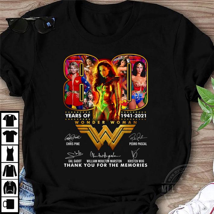 Awesome WW84 80 Years Of 1941-2021 Wonder Woman Signatures shirt 8