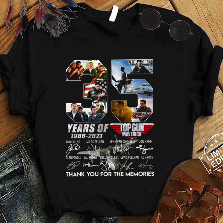 Awesome 35 Years Of 1986-2021 Top Gun Maverick Signatures shirt 9