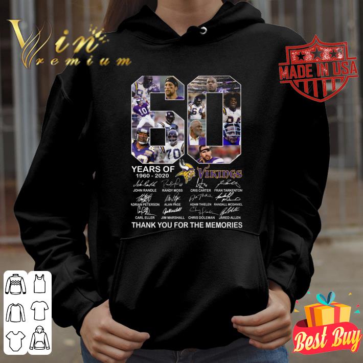 Awesome 60 Years Of 1960-2020 Vikings Signed Thank You For The Memories shirt 8 Awesome 60 Years Of 1960-2020 Vikings Signed Thank You For The Memories shirt