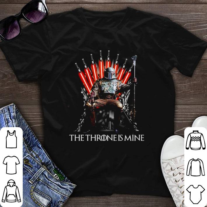 Top Boba Fett the throne is mine shirt sweater 6