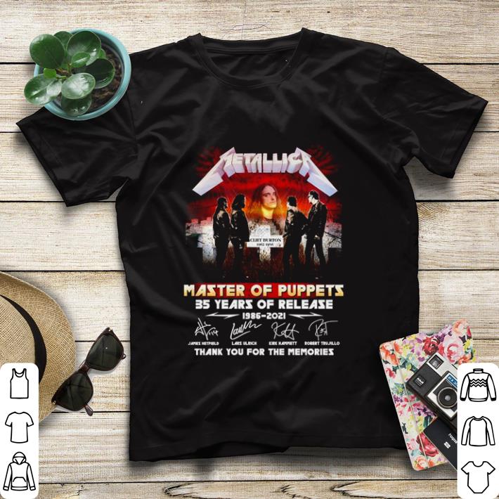 Nice Metallica Master of puppets 35 years of release 1986 2021 thank you for the memories shirt sweater