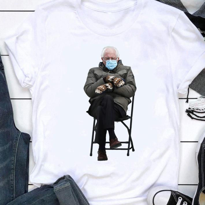 Official Bernie Sanders Mittens Sitting Inauguration Funny Meme shirt 8