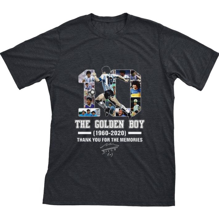 Original 10 The Golden Boy 1960 2020 Diego Maradona Thank You For The Memories Signature shirt sweater 22