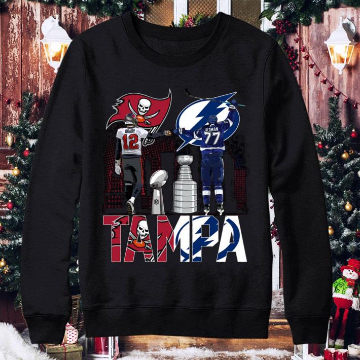 Funny Tampa Champions Tom Brady Victor Hedman Tampa Bay Buccaneers and Lightning shirt 8 Tampa Champions Tom Brady Victor Hedman Tampa Bay Buccaneers and Lightning shirt