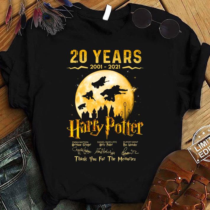 Best 20 Years 2001-2021 Harry Potter Thank You For The Memories Shirt 9