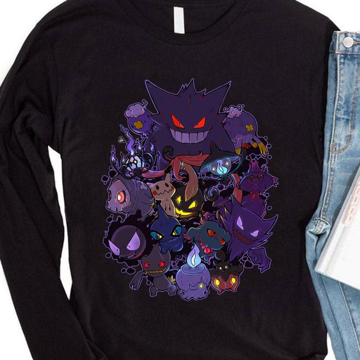 Gengar Haunter Gastly Dark Pokemon shirt
