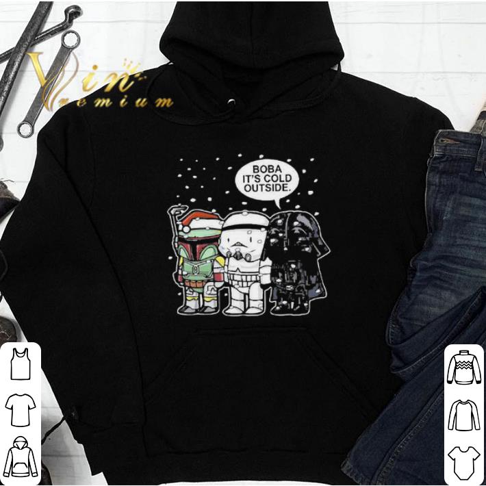 Hot christmas boba it’s cold outside chibi star wars shirt