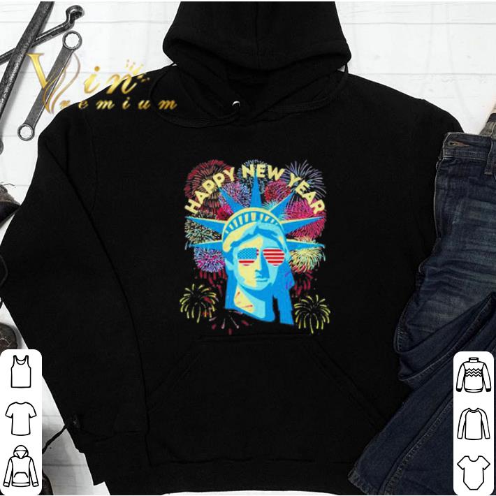 Pretty Happy New Year Liberty Enlightening the World Celebration Party Fireworks shirt