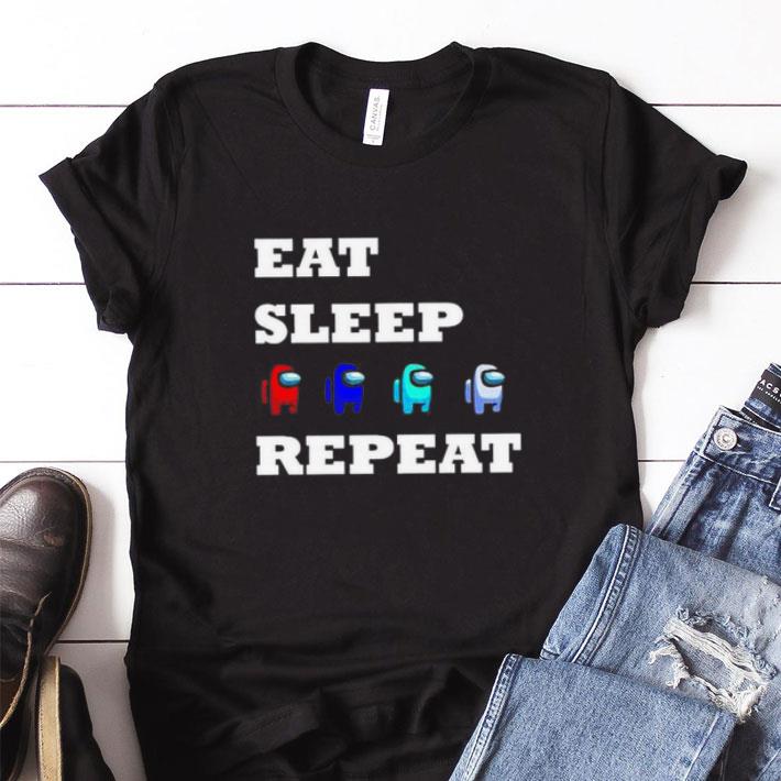 Premium Among Us eat sleep repeat shirt sweatshirt 7
