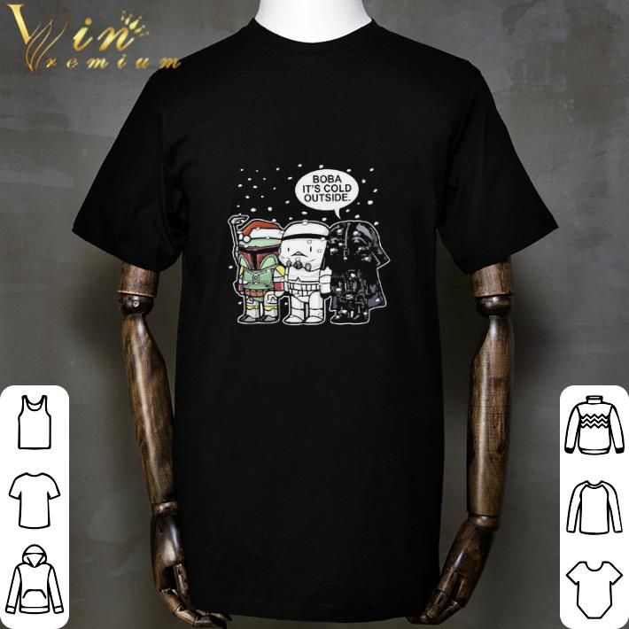 Hot christmas boba it’s cold outside chibi star wars shirt 7