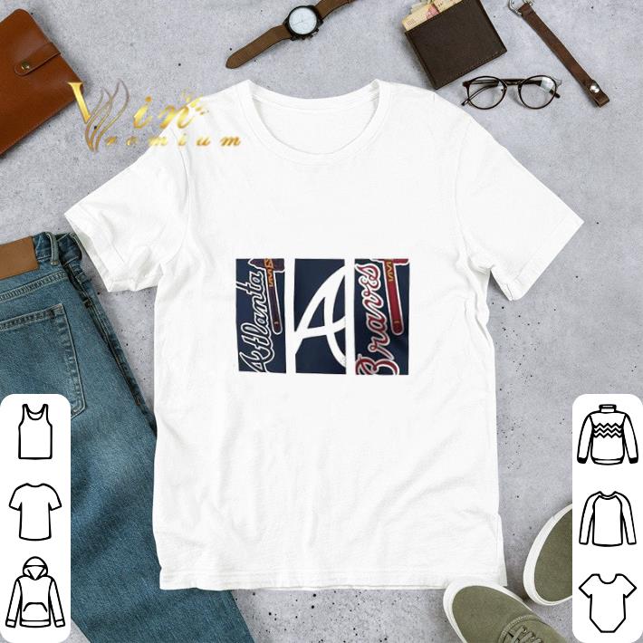 Awesome Atlanta Braves Tryptich Logo Legend shirt sweatshirt