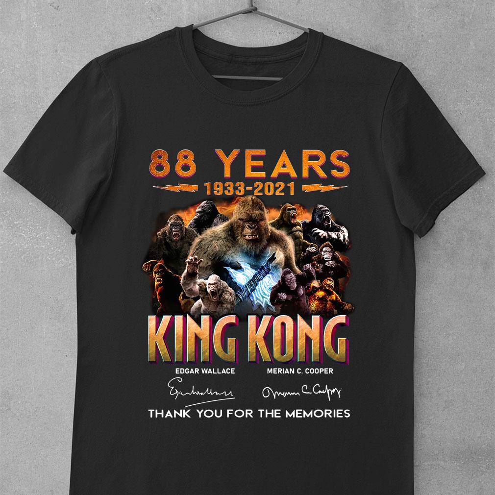 Official 88 Years 1933-2021 Of The King Kong Signatures Thank You For The Memories shirt 9