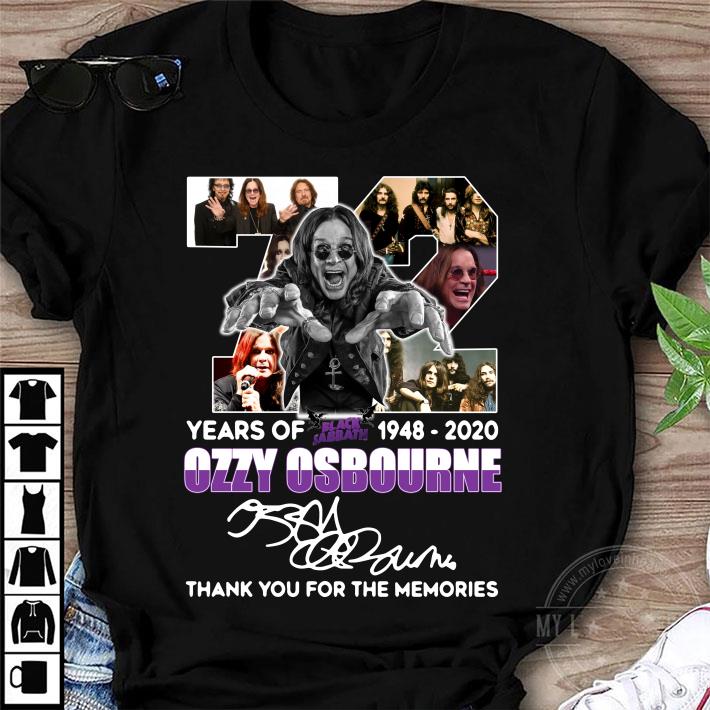 Official 72 years of Black Sabbath 1948-2020 Ozzy Osbourne signature shirt 8