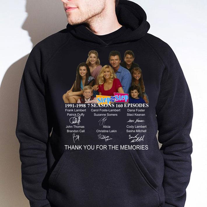 Funny Step by Step 1991-1998 signatures thank you for the memories shirt 8 Step by Step 1991-1998 signatures thank you for the memories shirt