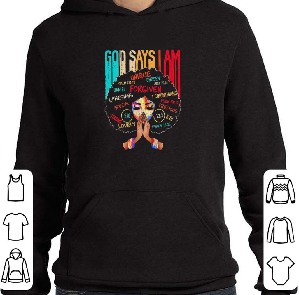 Official Black girl god says I am shirt 7 Official Black girl god says I am shirt