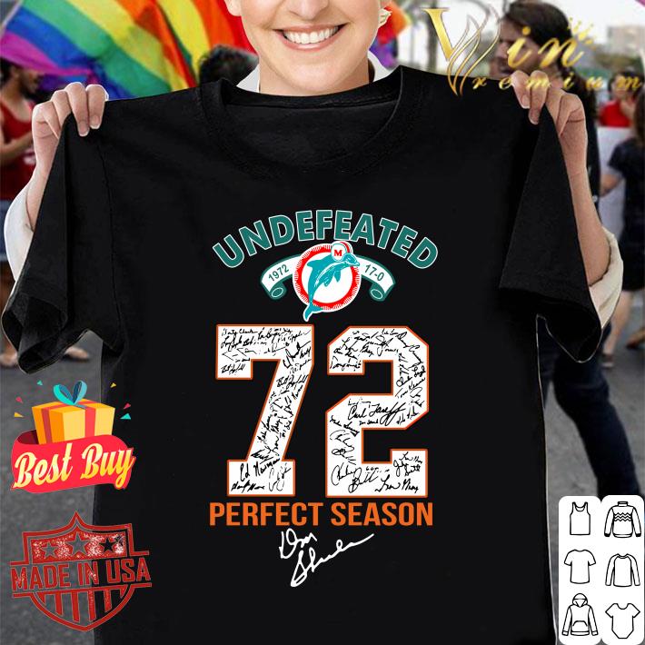 Awesome No.72 Undefeated Dolphins shirt 9