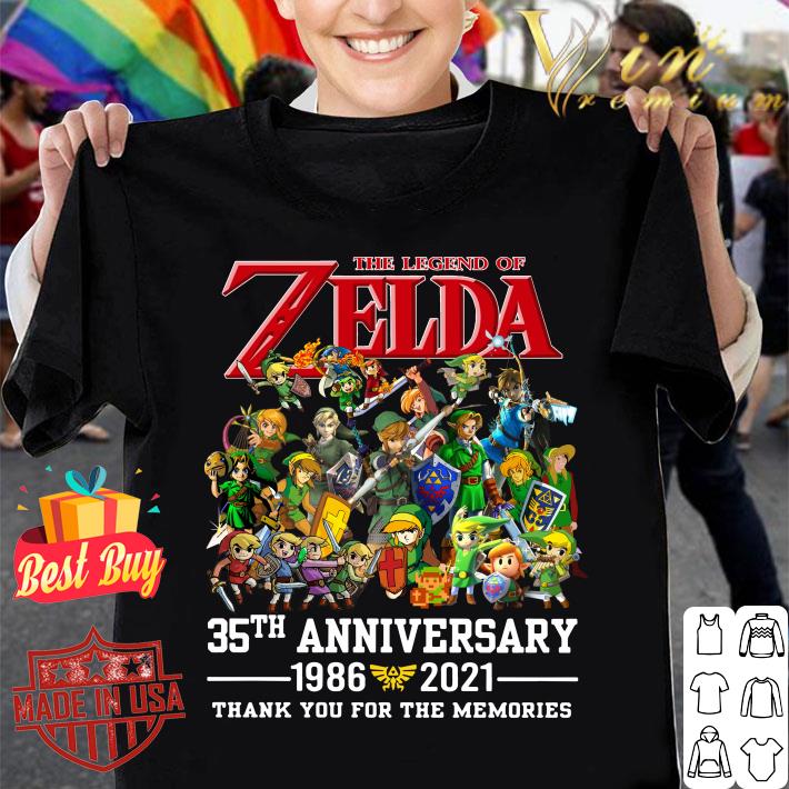 Hot The Legend of Zelda 35th anniversary 1986-2021 thank you for the memories shirt 8