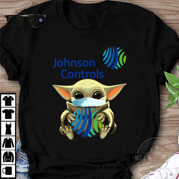 Star Wars Baby Yoda Hug Johnson Controls Mask Covid 19 shirt 8