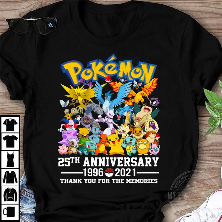 Pokemon 25th anniversary funny quotes shirt 9