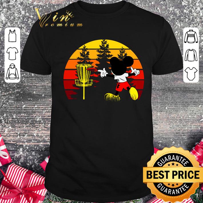 Hot Mickey Mouse Playing Disc Golf shirt 8