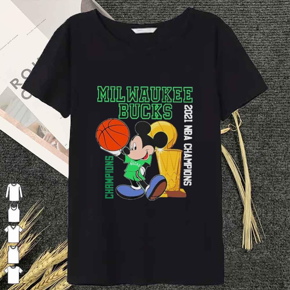 Awesome Official 2021 nba champions milwaukee bucks disney shirt 15