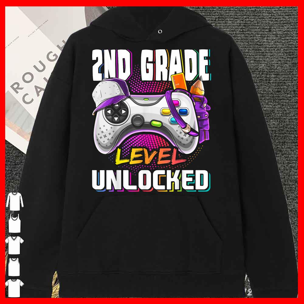 2nd Grade Level Unlocked shirt, Back to School Video Game Girls T-Shirt 13 2nd Grade Level Unlocked shirt, Back to School Video Game Girls T-Shirt
