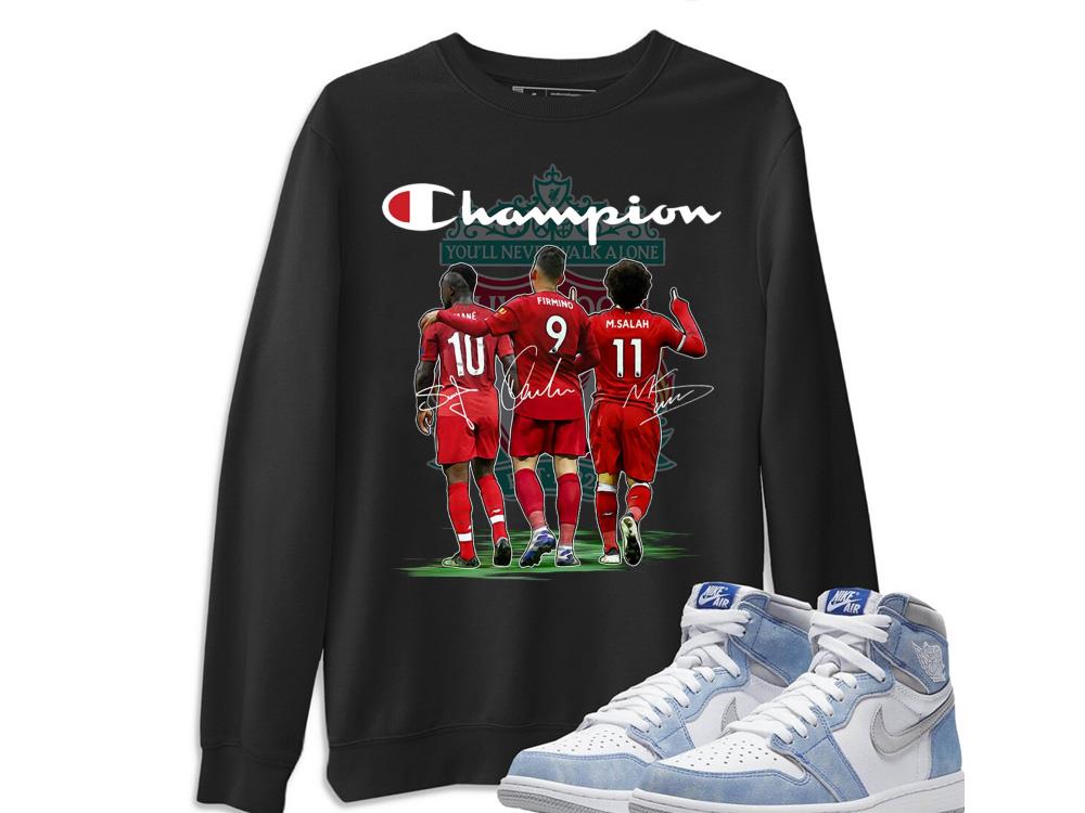 Champion Liverpool Shirt, Champion Mané Salah Firmino Shirt 9