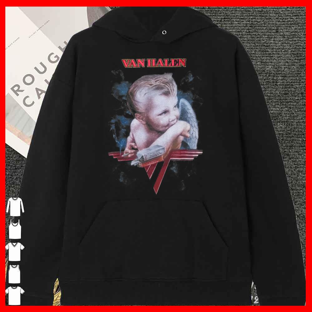 Eddie Van Halens Baby smoking Shirt 12 Eddie Van Halens Baby smoking Shirt