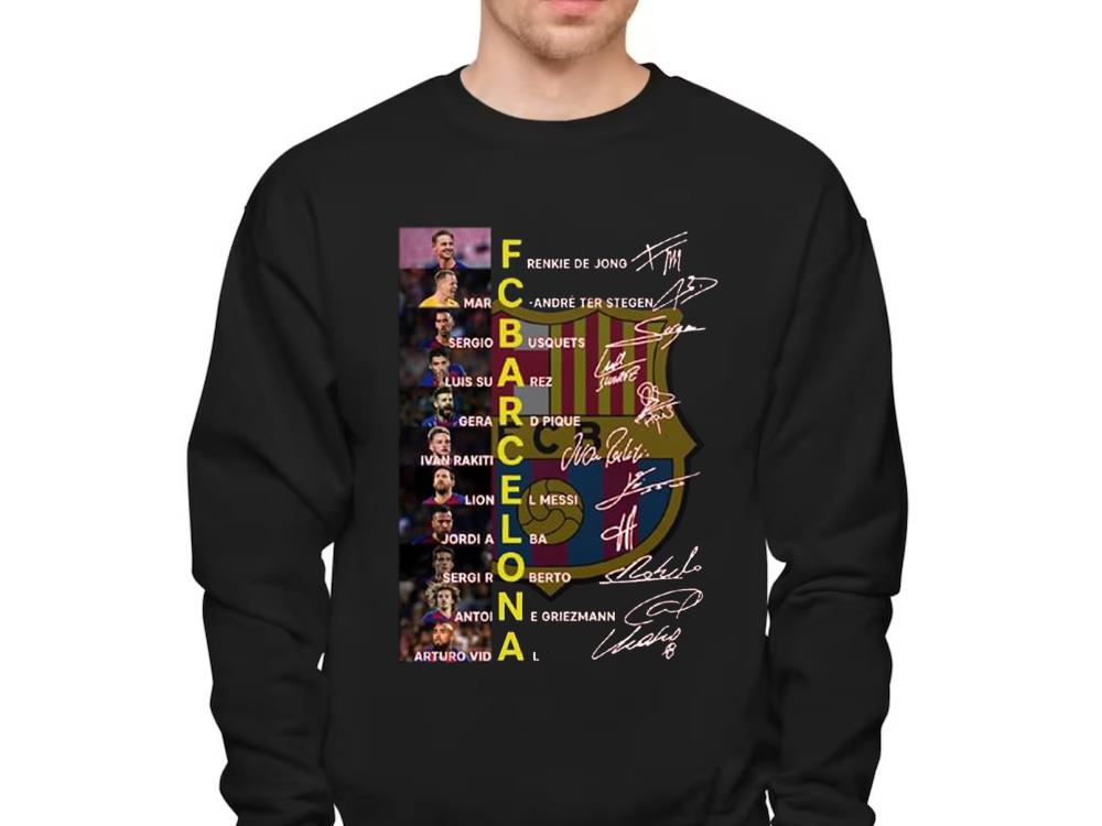 FC Barcelona Thank you Shirt, Barcelona Signature Shirt 9 FC Barcelona Thank you Shirt, Barcelona Signature Shirt