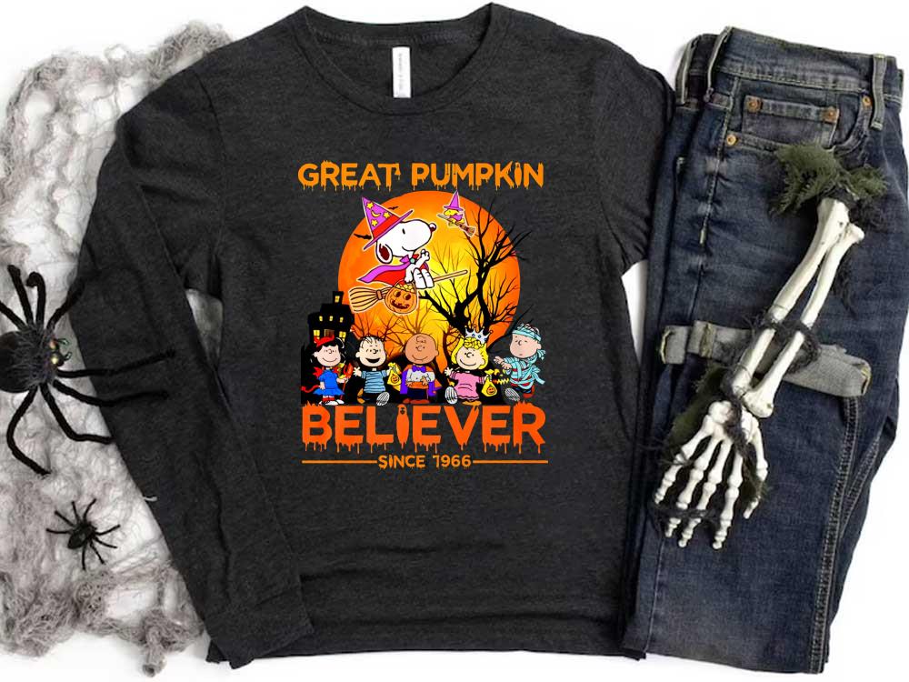 Halloween The Peanuts Snoopy Great Pumkin Believer Since 1966 shirt 9