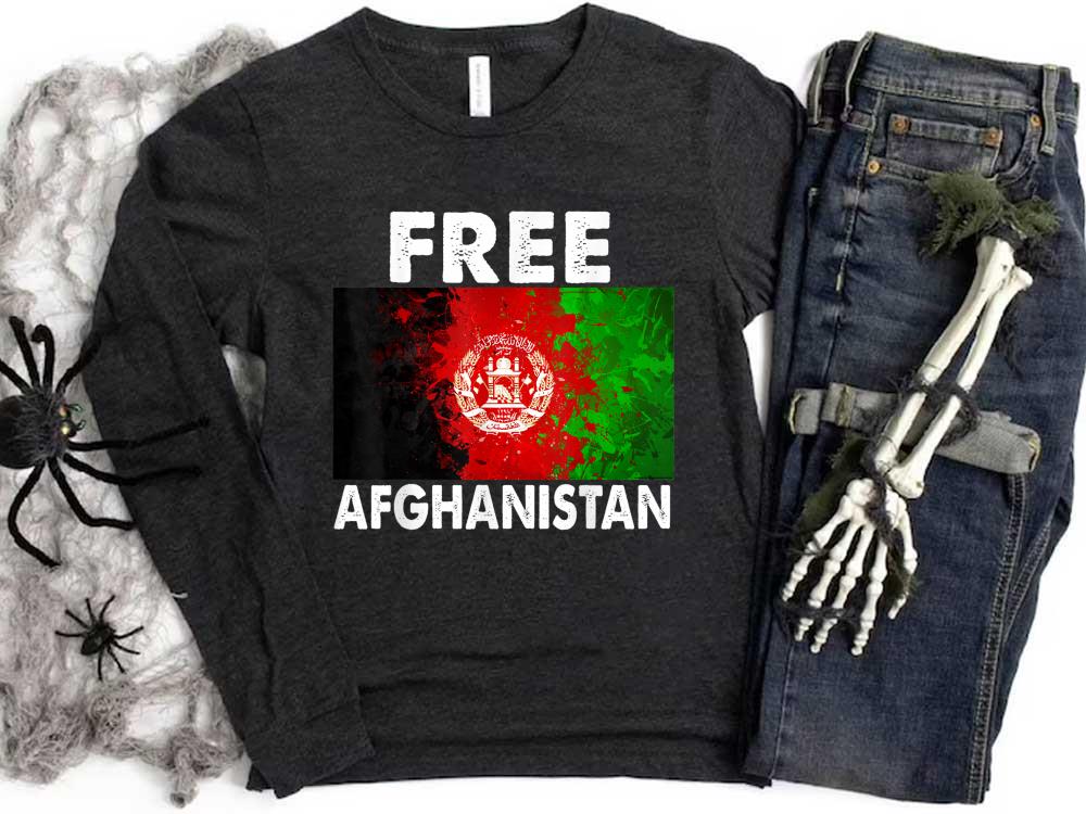 Official Afghanistan Flag Free Afghanistan Shirt 8