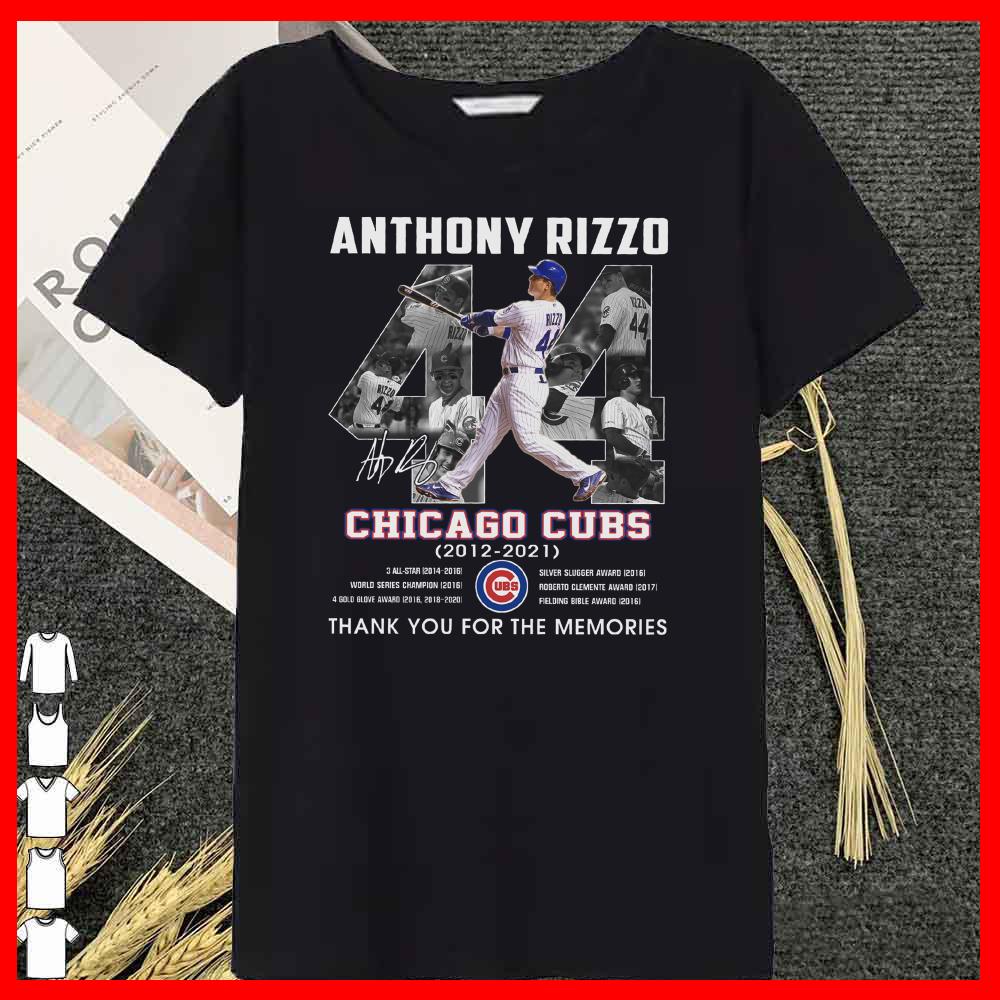 Premium Anthony Rizzo Chicago Cubs 2012 2021 Signature Thank You For The Memories Shirt, Anthony Rizzo Shirt 14