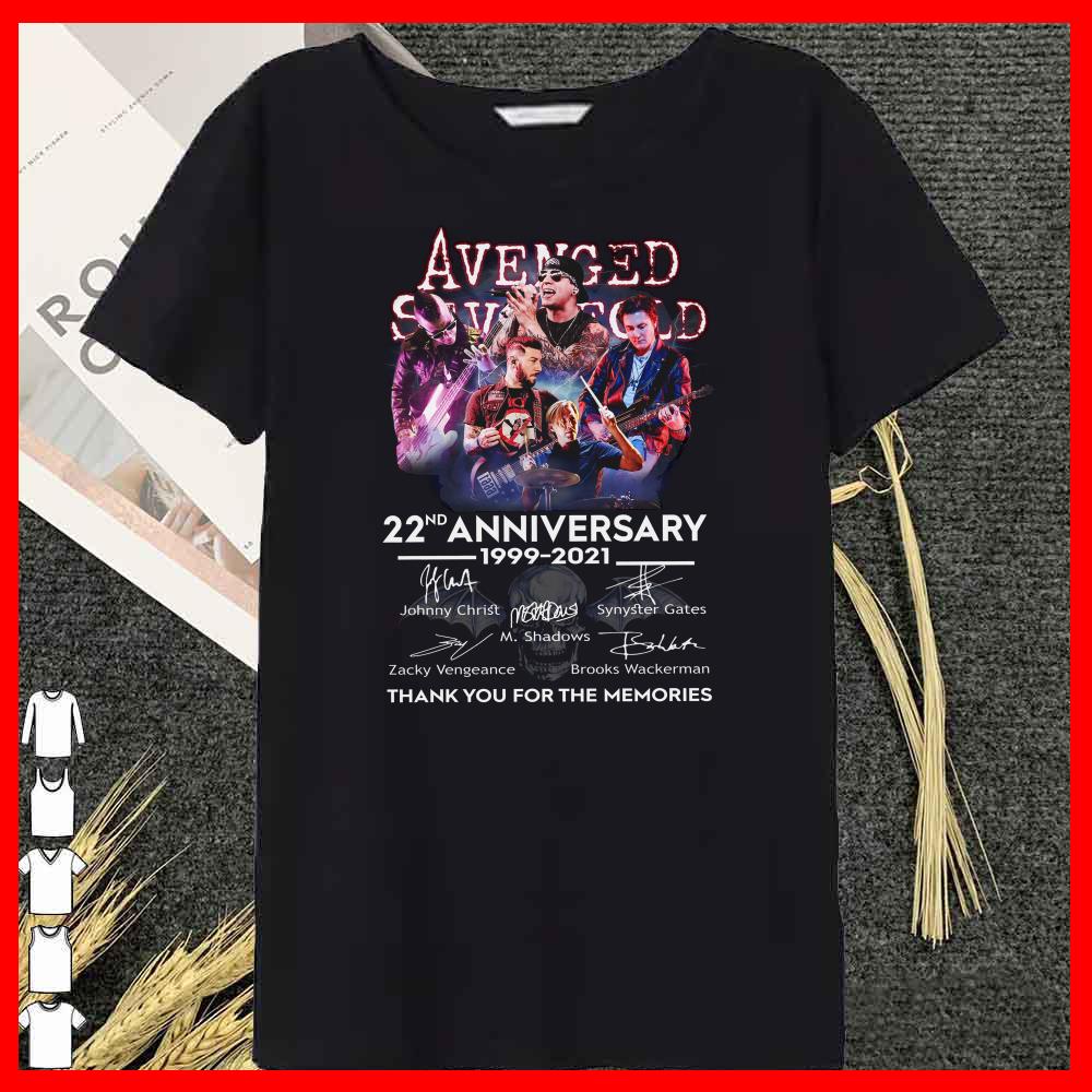 Premium Avenged Sevenfold Signature 22nd Anniversary 1999 2021 Shirt, Zacky Vendeance Shirt 15