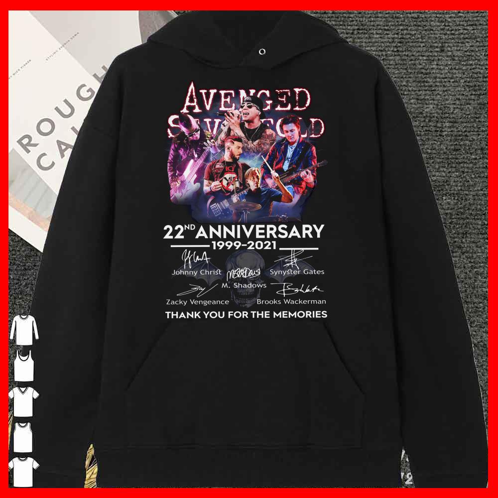 Premium Avenged Sevenfold Signature 22nd Anniversary 1999 2021 Shirt, Zacky Vendeance Shirt 12 Premium Avenged Sevenfold Signature 22nd Anniversary 1999 2021 Shirt, Zacky Vendeance Shirt