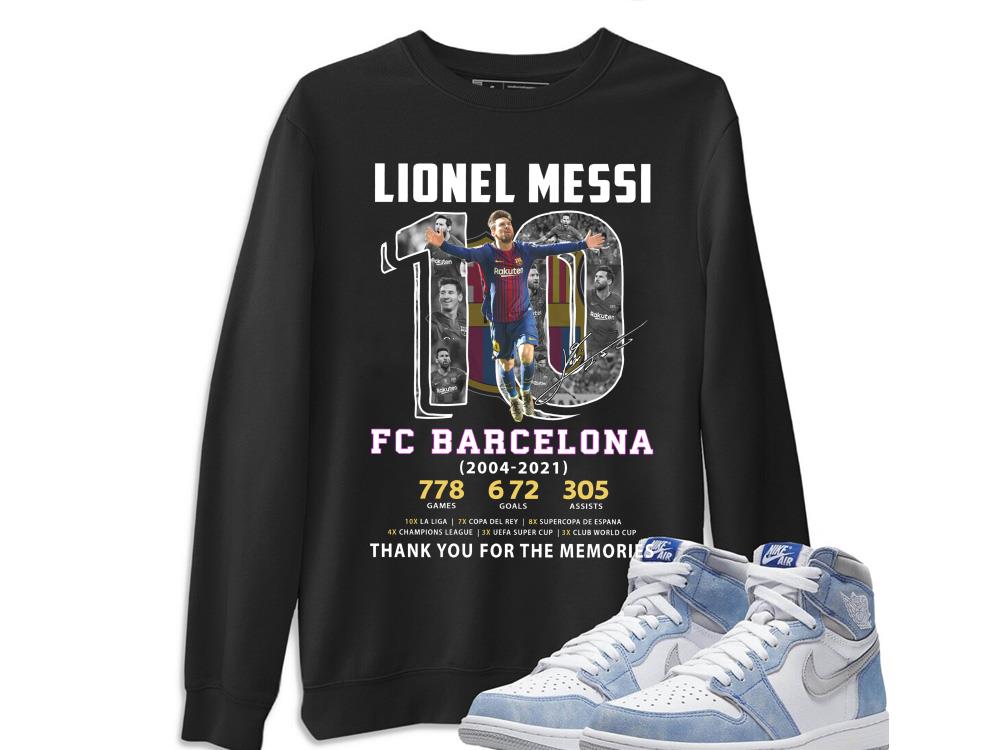 Premium Lionel Messi 10 FC Barcalona 2004 2021 thank you for the memories shirt 9