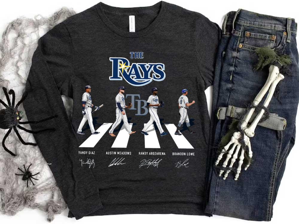 Retro The Tampa Bay Rays Walking Abbey Road Shirt 9