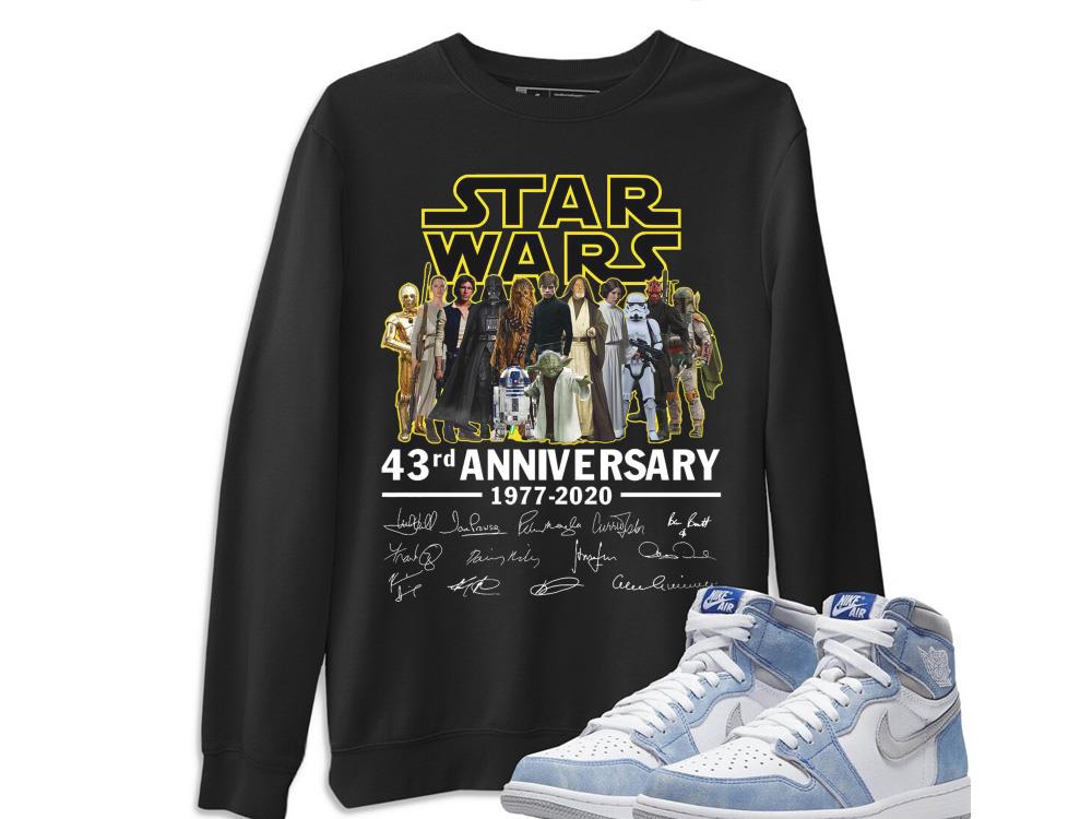 Starwars 43rd Anniversary Shirt, Starwars Signature 1977 2020 Shirt 8
