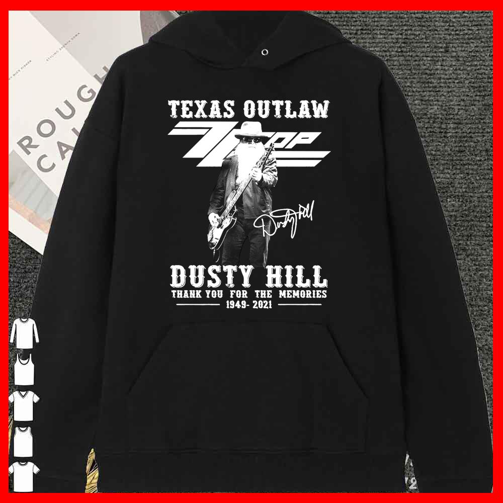 Texas OutLaw Dusty Hill 1949 2021 Signature thank you for the Memories Shirt 10 Texas OutLaw Dusty Hill 1949 2021 Signature thank you for the Memories Shirt