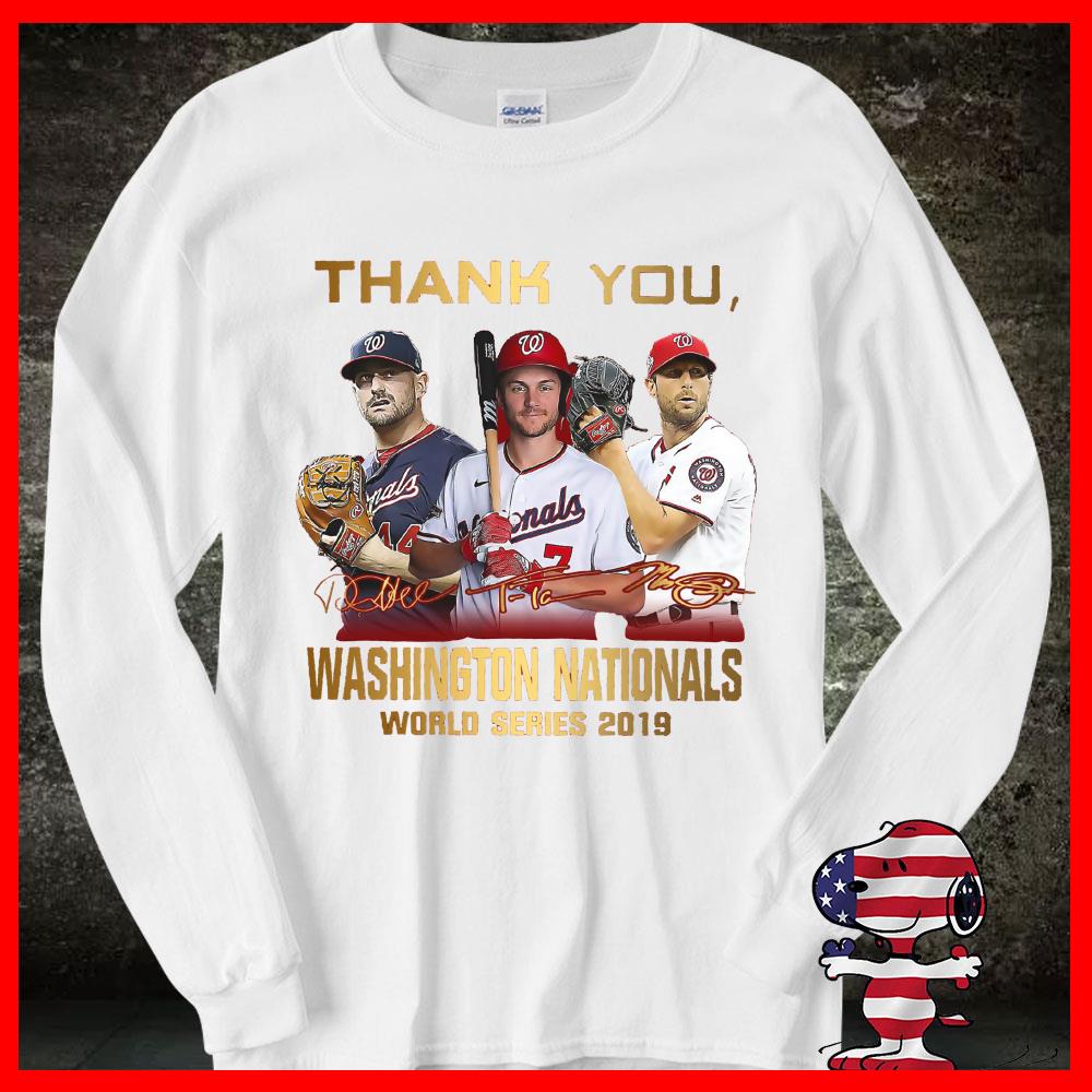Thank You Washington Nationals world series 2013 Shirt, Max Scherzer, Daniel, Trea Turner Funny Thank You Washington Nationals world series 2013 Shirt, Max Scherzer, Daniel, Trea Turner 3