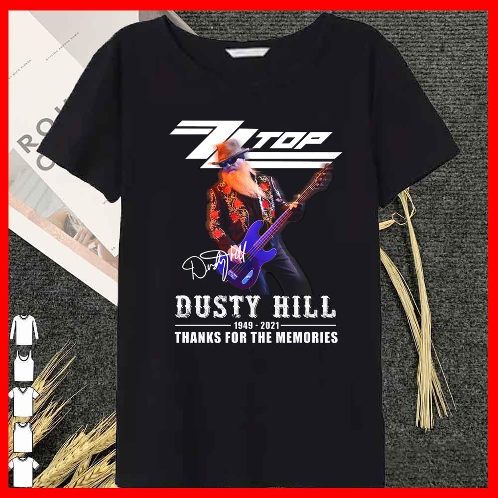 ZZ TOP Dusty Hill 1949 2021 Signature Thank For Memories Shirt 9 ZZ TOP Dusty Hill 1949 2021 Signature Thank For Memories Shirt