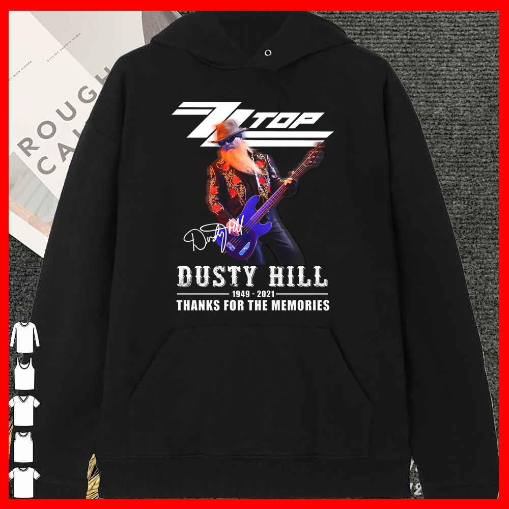 ZZ TOP Dusty Hill 1949 2021 Signature Thank For Memories Shirt 10 ZZ TOP Dusty Hill 1949 2021 Signature Thank For Memories Shirt
