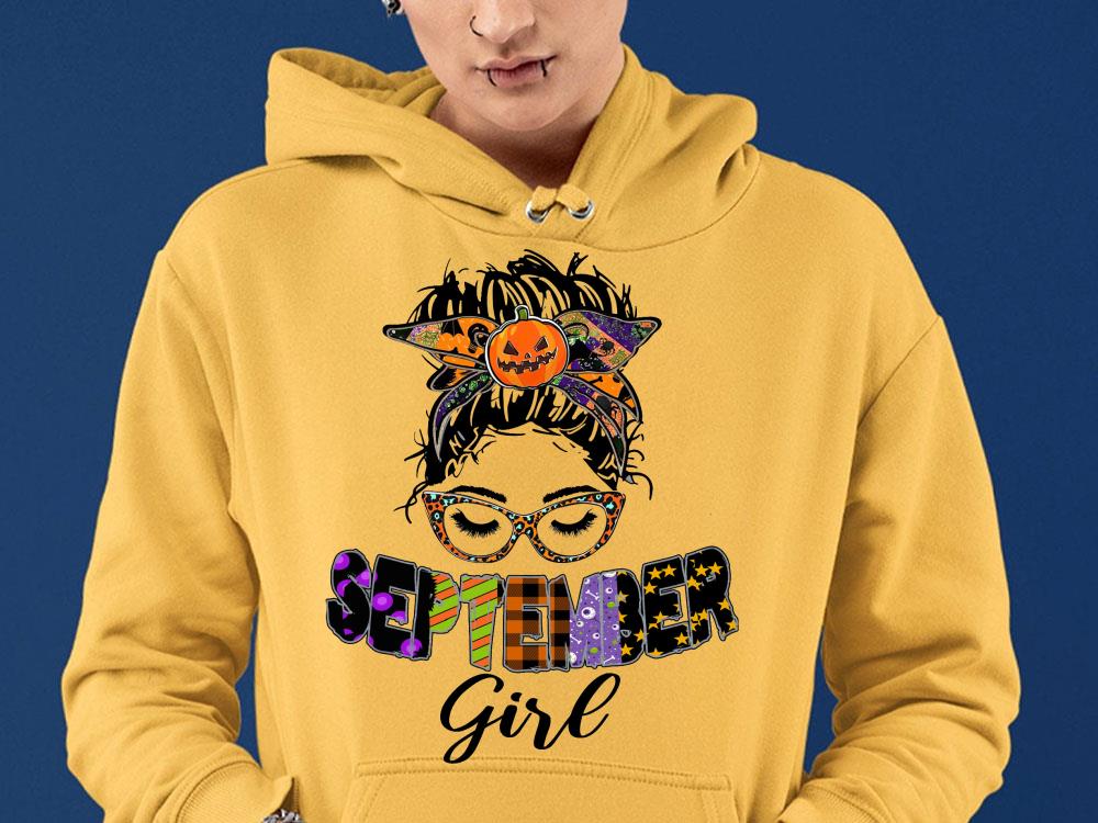 halloween September Girl Pumkin shirt. September Girl shirt 9 halloween September Girl Pumkin shirt. September Girl shirt