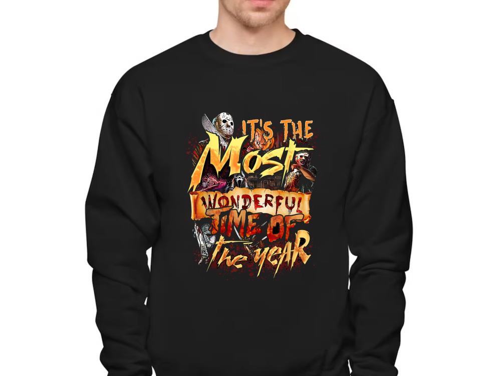 It's The Most Wonderful Time of The Year Shirt, Horror Halloween Shirt, Jason Voorhees Freddy SHirt 16