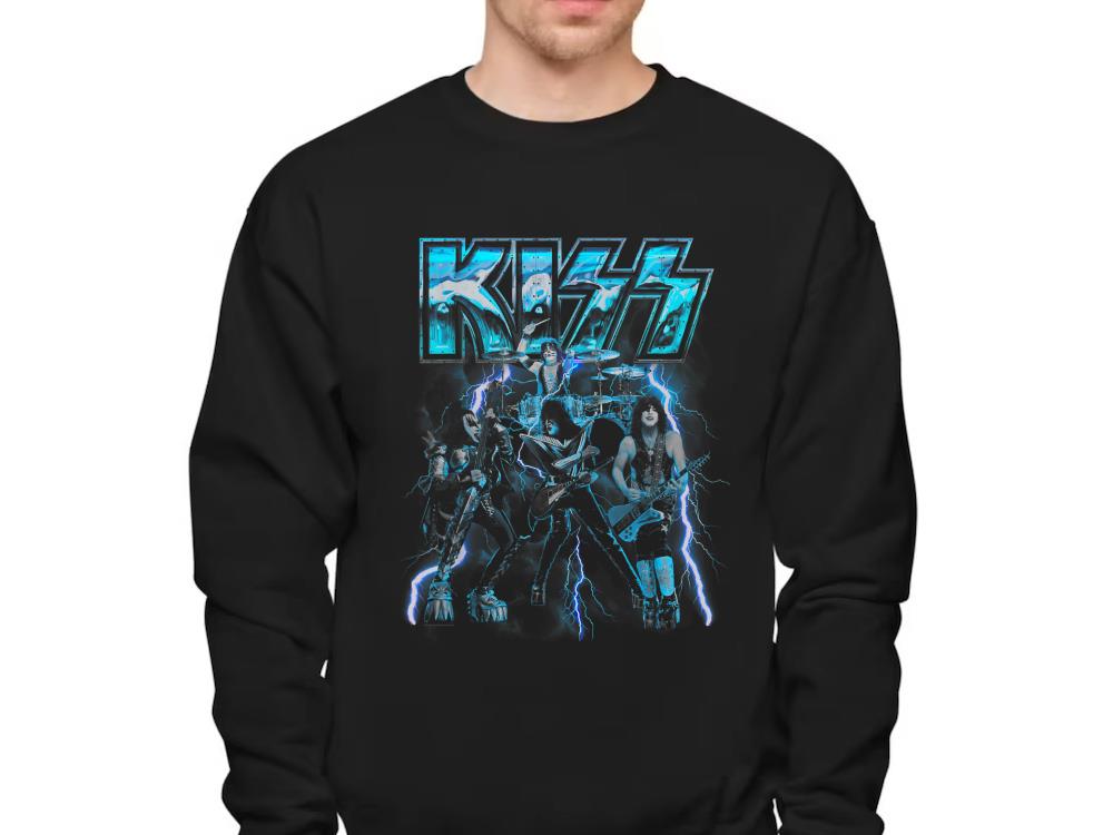 KISS Blue Lightning Shirt, KISS Shirt 11