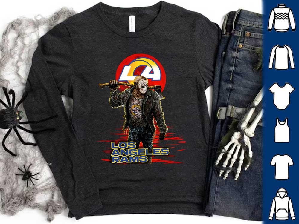 Los Angeles Rams Jason Voorhees Shirt, Jason Voorhees Los Angeles Rams Shirt 10 Los Angeles Rams Jason Voorhees Shirt, Jason Voorhees Los Angeles Rams Shirt