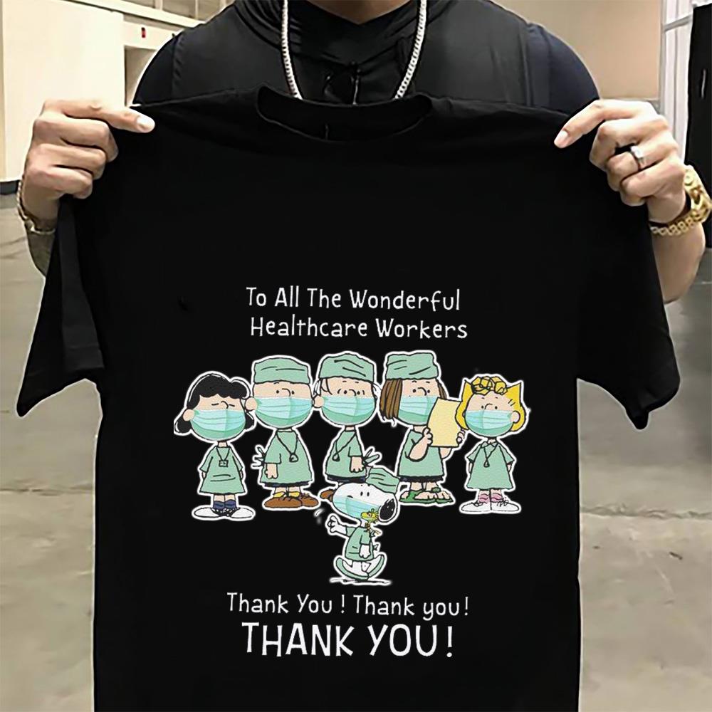 Peanuts Doctor To All The Wonderful Healthcare Workers Thank You shirt 11