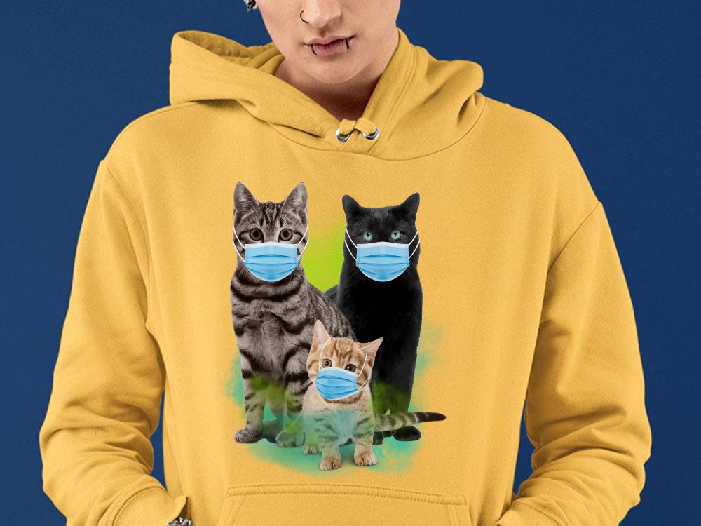 Premium Three Cats Wear Medical Protective Mask Covid Shirt 9 Premium Three Cats Wear Medical Protective Mask Covid Shirt