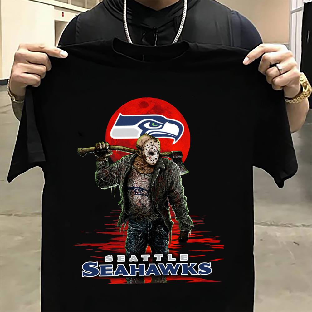 Seattle Seahawks Jason Voorhees Shirt, Jason Voorhees Seattle Seahawks Shirt 11
