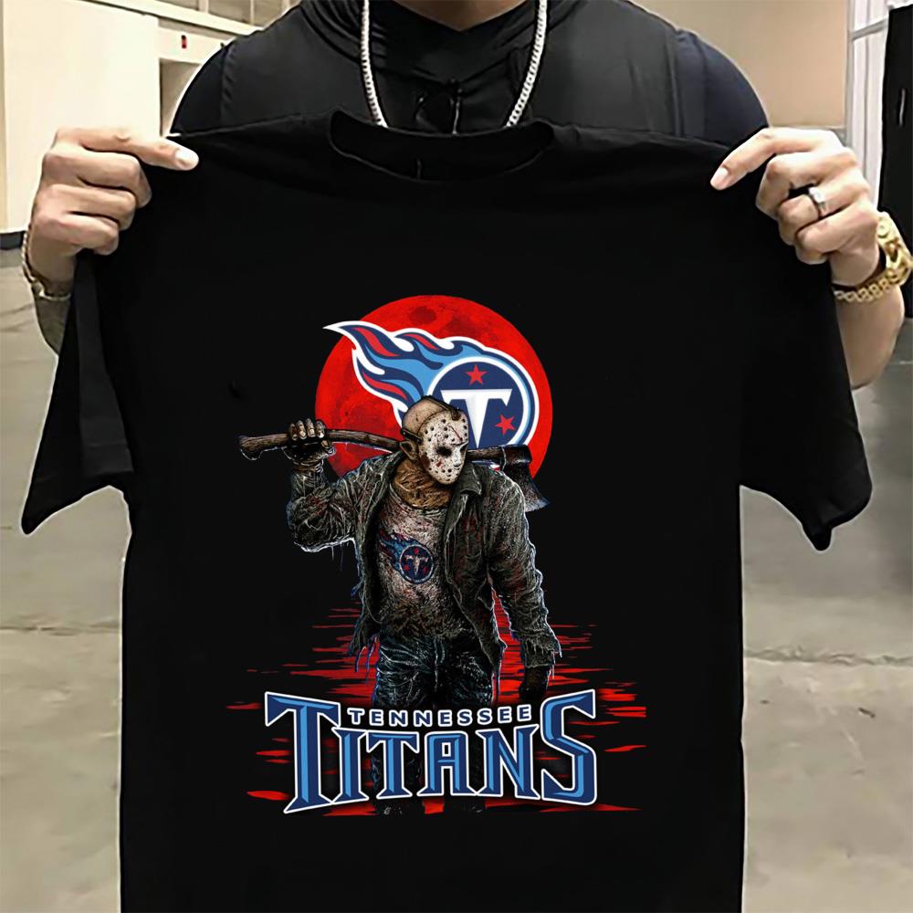 Tennessee Titans Logo Jason Voorhees Horror Movies Shirt, Jason Voorhees Tennessee Titans Shirt 10 Tennessee Titans Logo Jason Voorhees Horror Movies Shirt, Jason Voorhees Tennessee Titans Shirt
