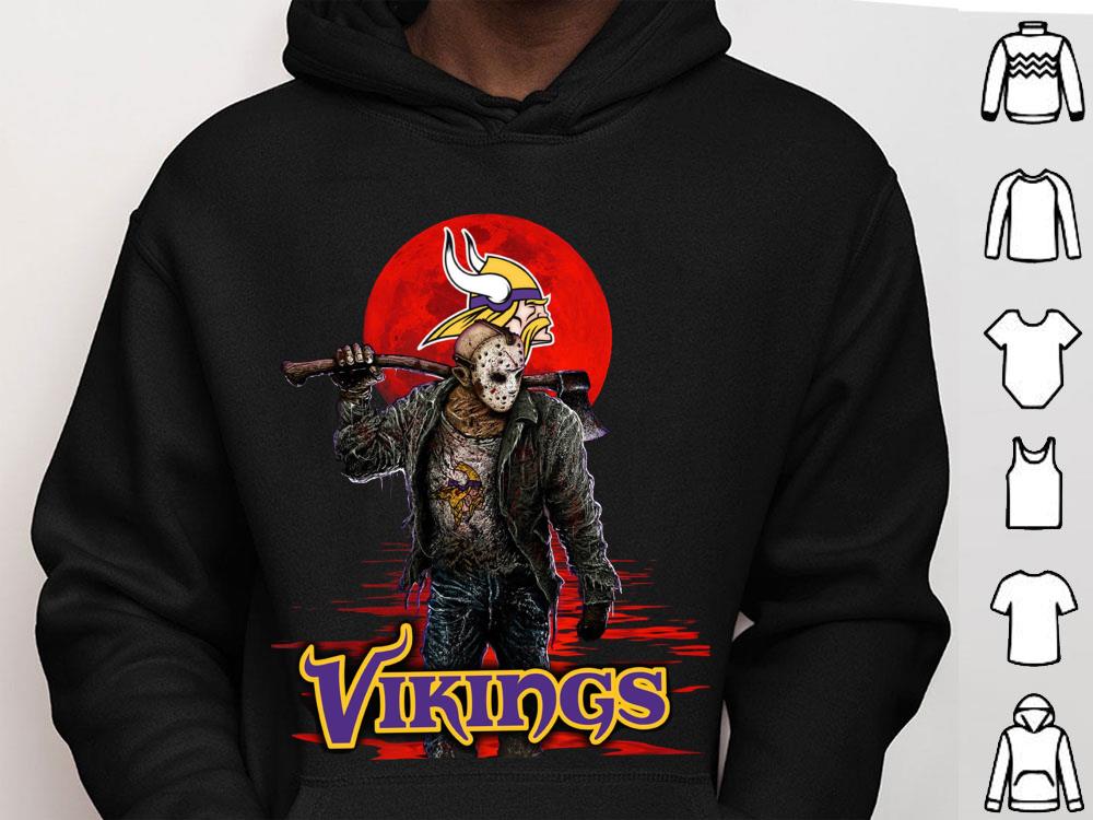 Vikings Jason Voorhees Horror Shirt, Jason Voorhees Vikings Shirt 10